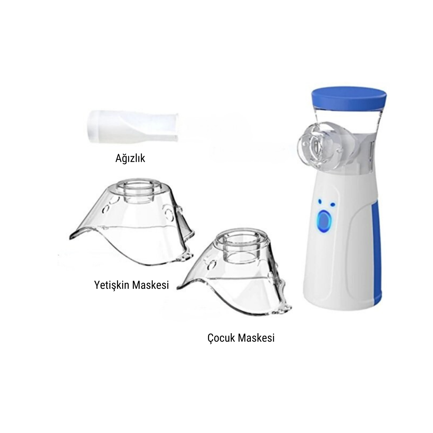 Taşınabilir Mesh Nebulizer – Çocuklar ve Yetişkinler İçin Sessiz ve Etkili Buhar Makinesi